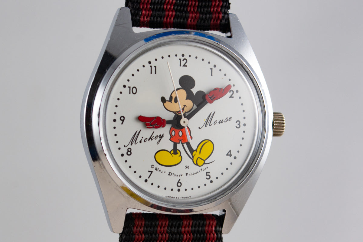 Seiko Disney Mickey mousse 5000-7000 lumeville montre vintage