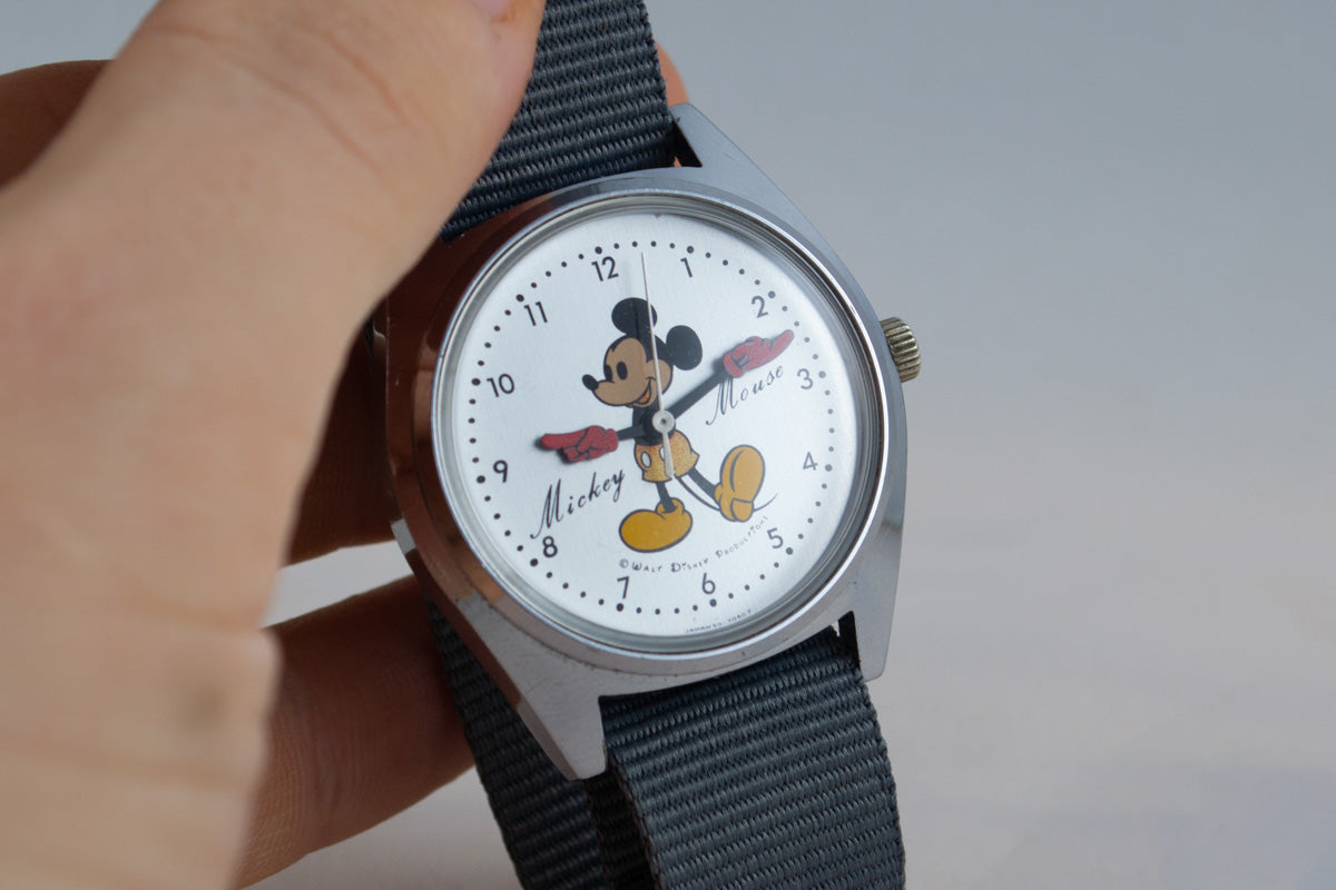 Seiko Disney Mickey mousse 5000-7000 lumeville montre vintage