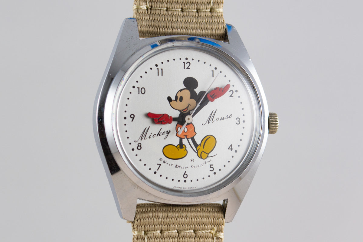 Seiko Disney Mickey mousse 5000-7000 lumeville montre vintage