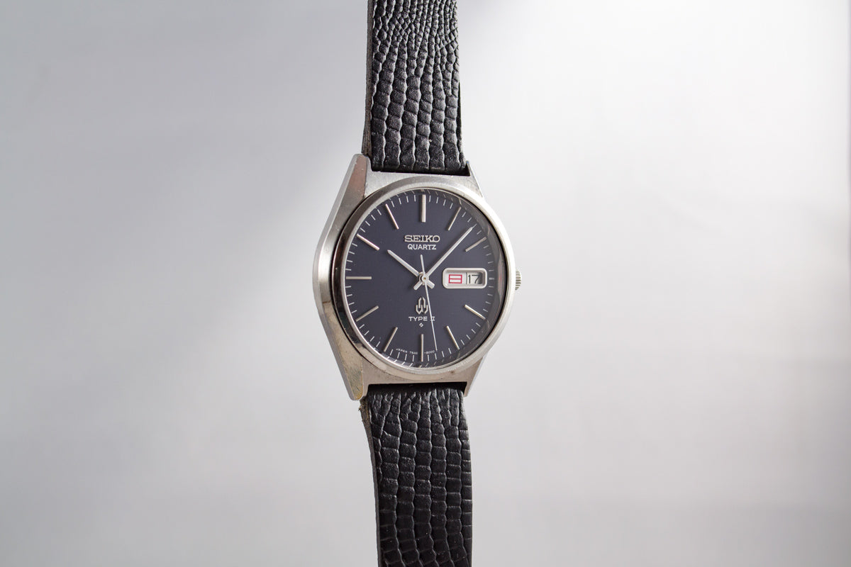 Seiko Quartz JDM Bleue Type II 7546-8000 lumeville montre vintage