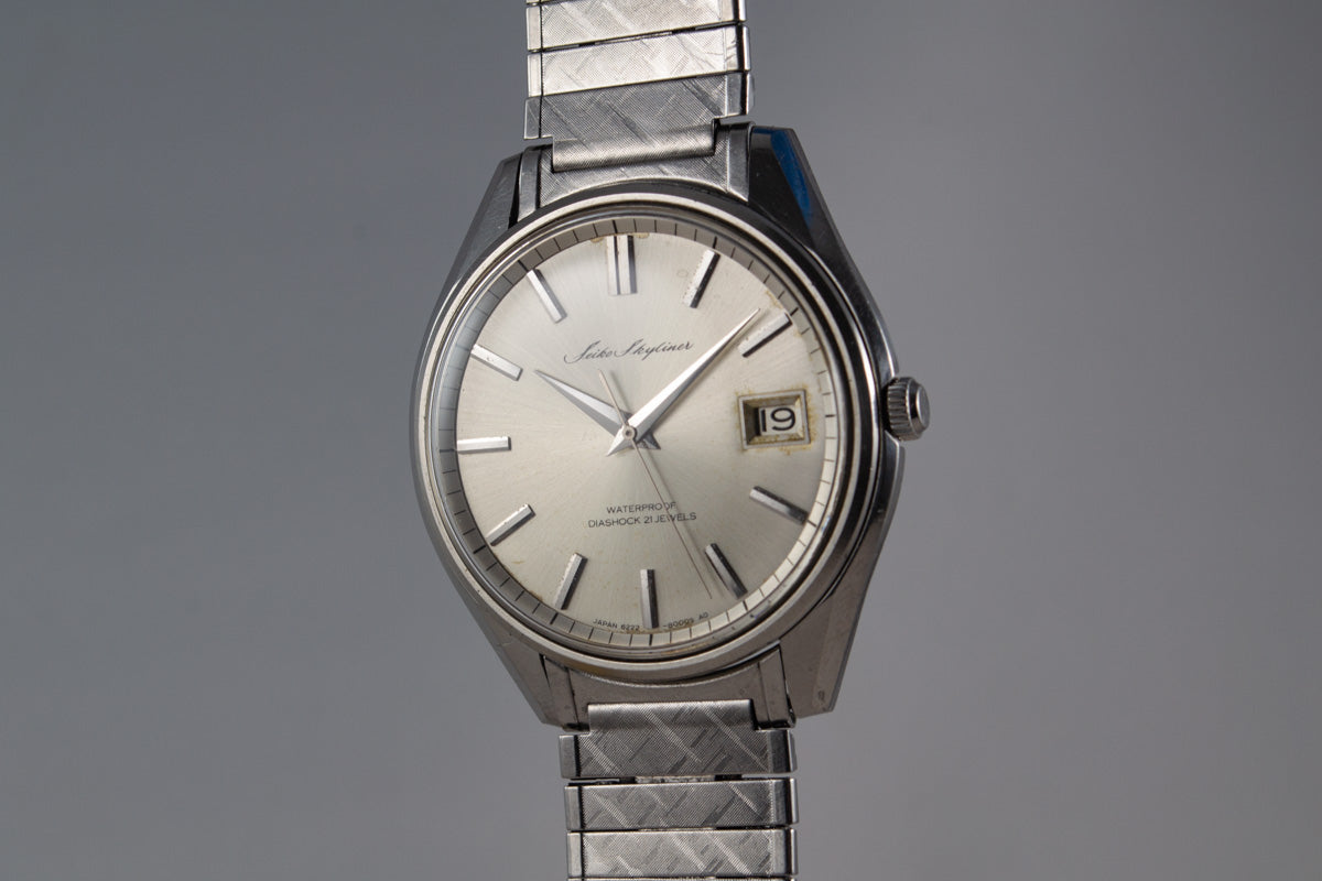 Seiko Skyliner Jumbo 6222-8000 de 1967 Prefecture Aichi lumeville montre vintage