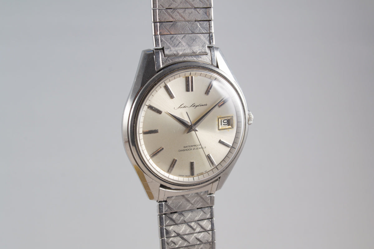 Seiko Skyliner Jumbo 6222-8000 de 1967 Prefecture Aichi lumeville montre vintage