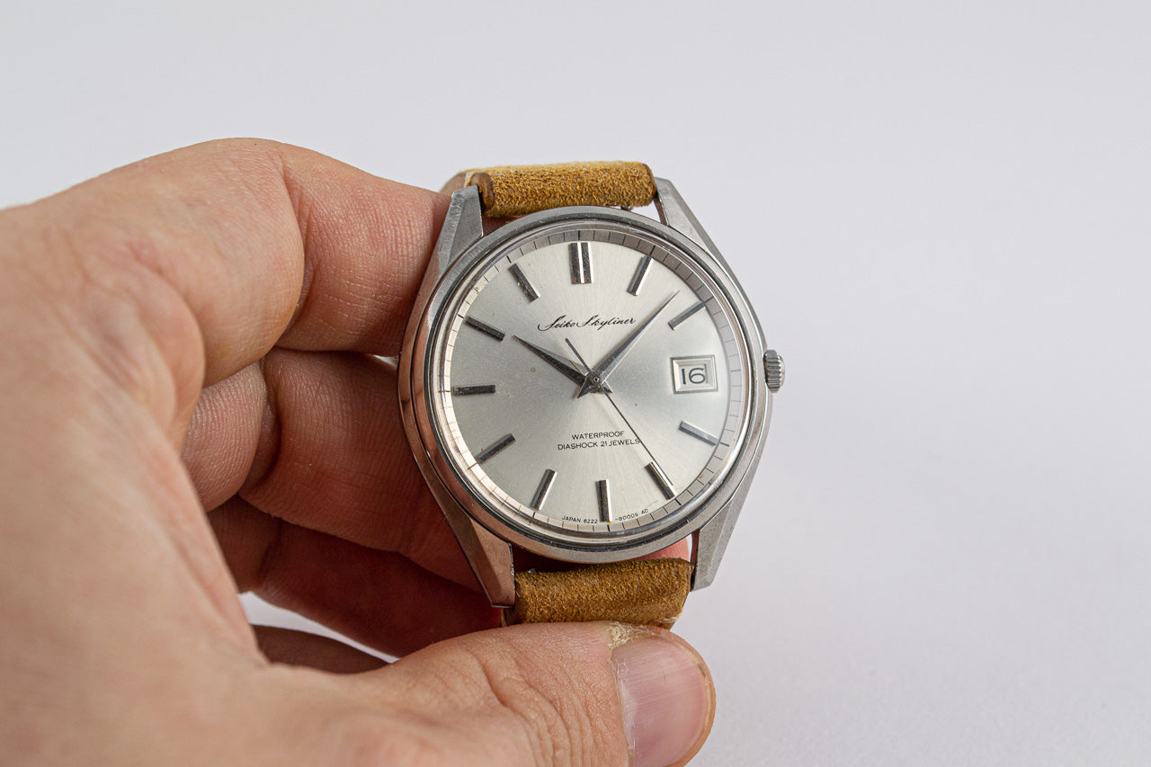 Seiko Skyliner Jumbo 6222-8000 lumeville montre vintage