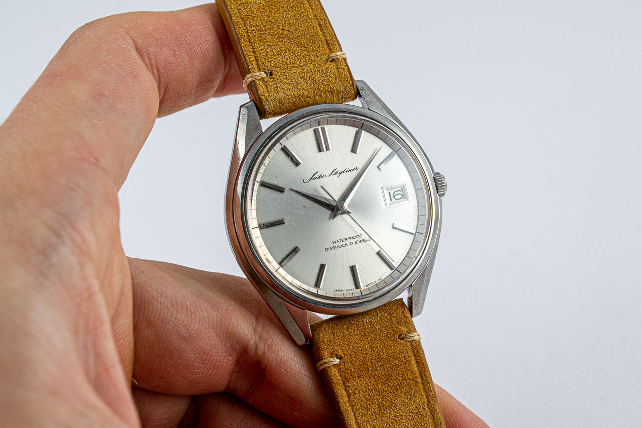 Seiko Skyliner Jumbo 6222-8000 lumeville montre vintage