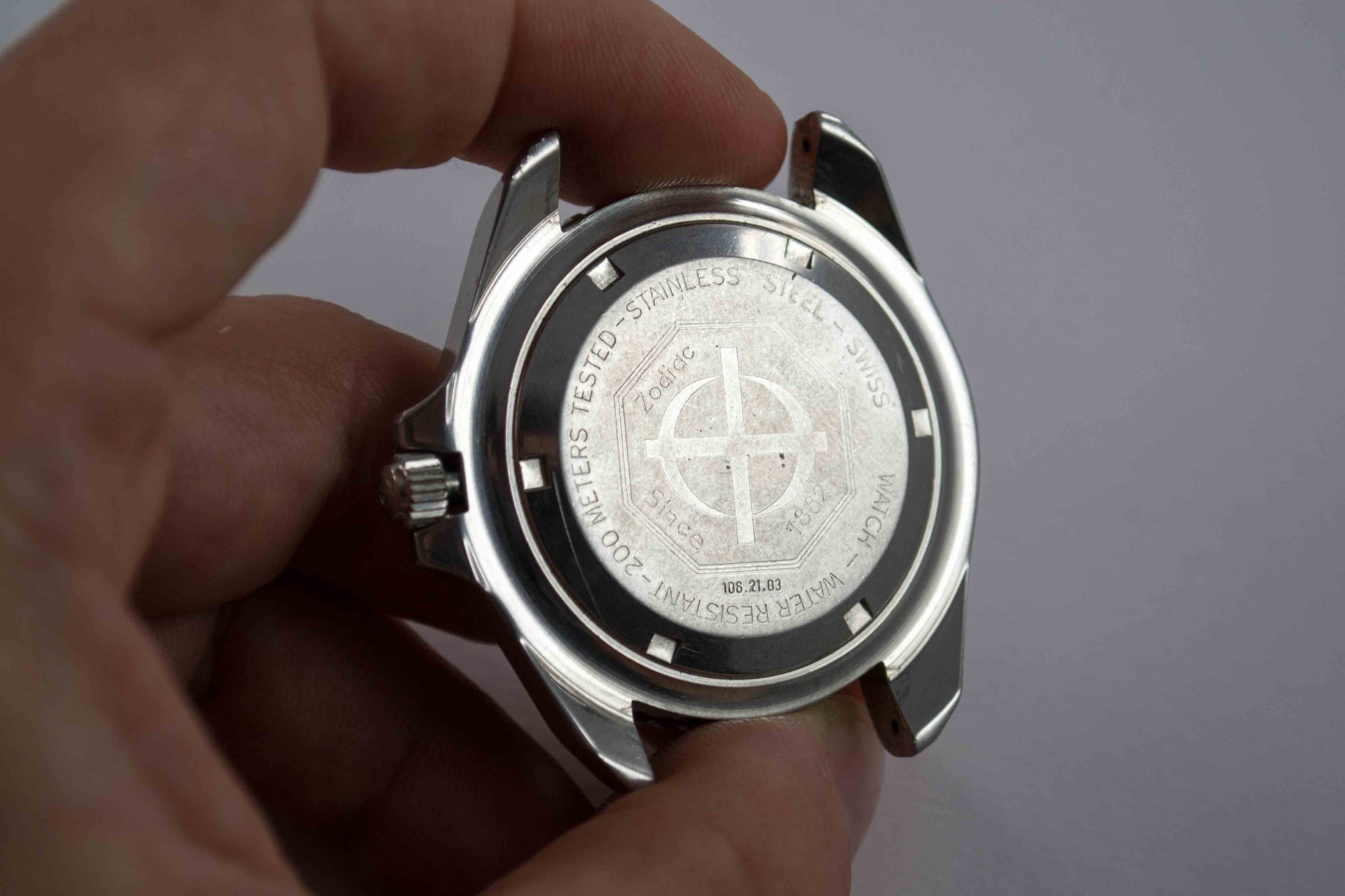 Zodiac Diver Red Dot Jumbo 106.21.03 lumeville montre vintage