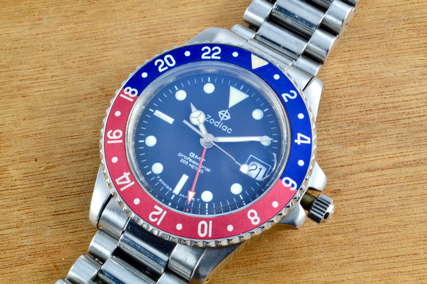 Zodiac GMT Pepsi 806.21.03 vers 1990 - LumeVille