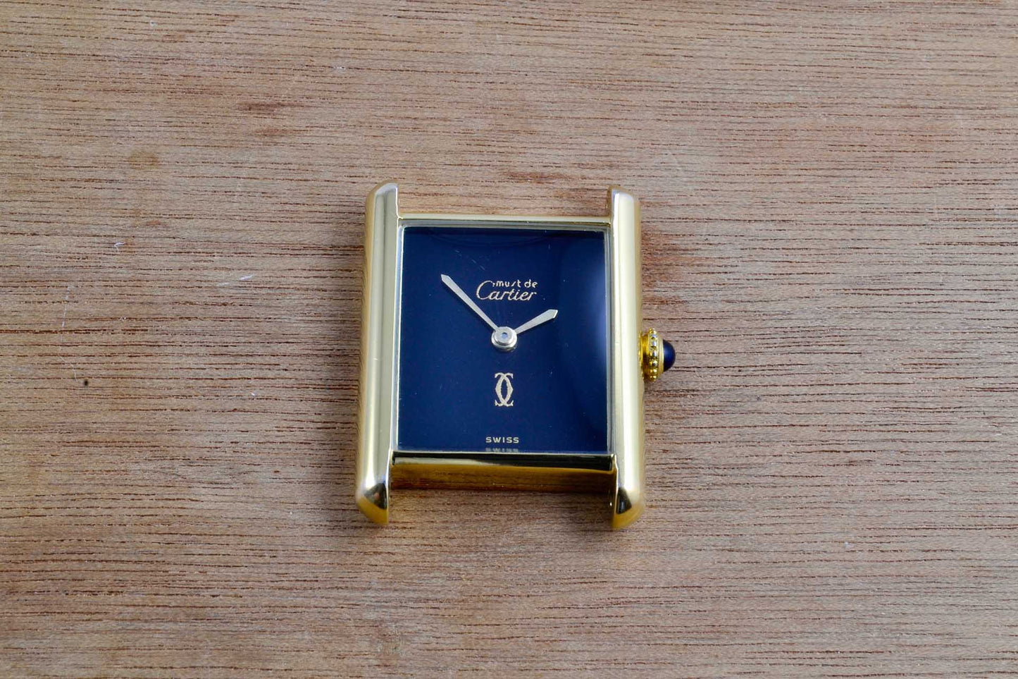 Must de Cartier Tank Homme mécanique onyx vers 1977 - LumeVille