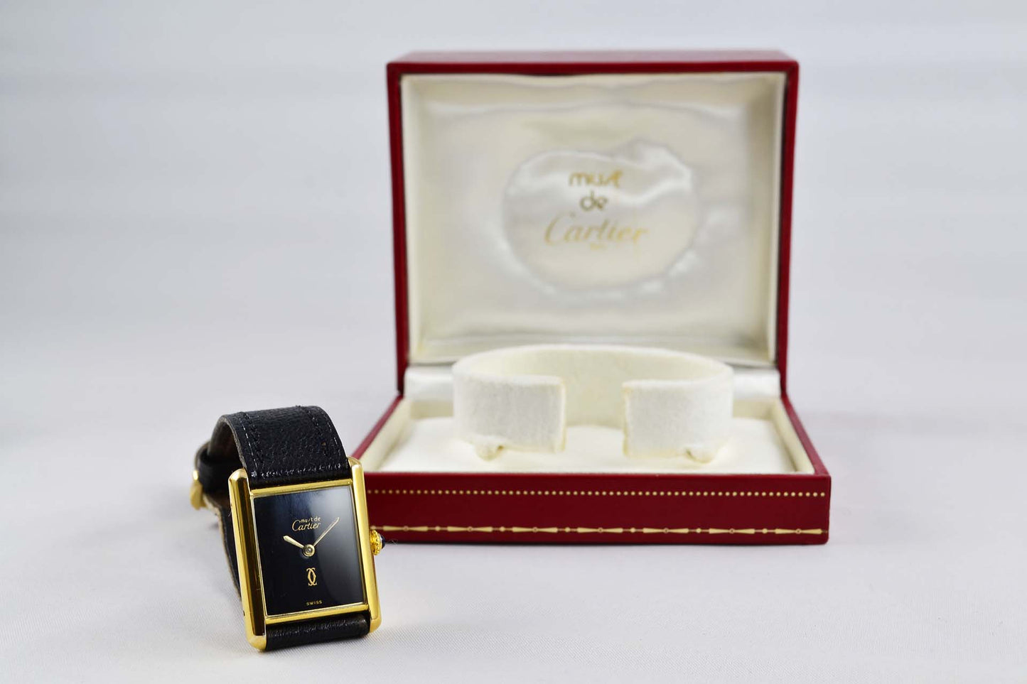 Must de Cartier Tank Homme mécanique onyx vers 1977 - LumeVille