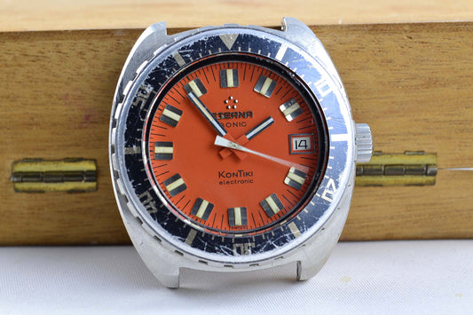Relume of an Eterna Vintage KonTiki Sonic watch