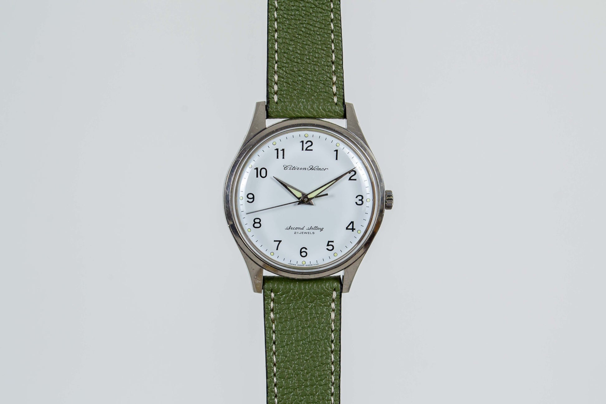 Citizen Homer Second Setting Railway JNR lumeville montre vintage