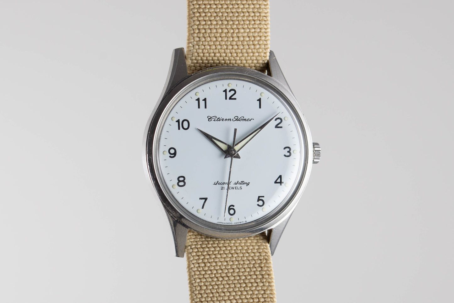 Citizen Homer Second Setting Railway JNR lumeville montre vintage