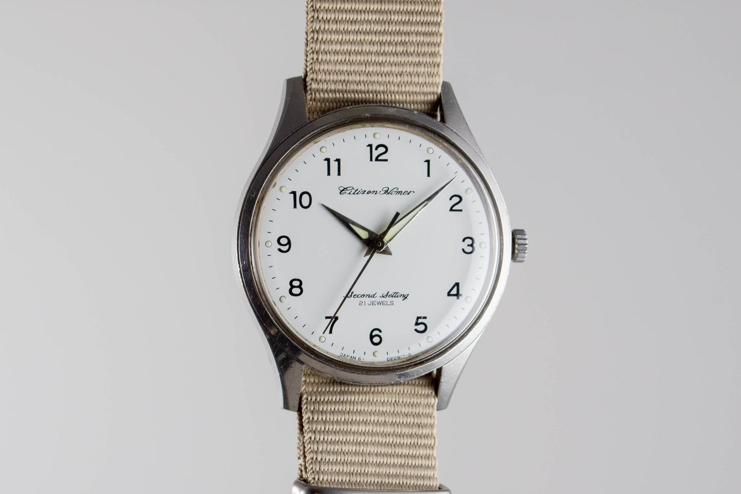 Citizen Homer Second Setting Railway JNR lumeville montre vintage
