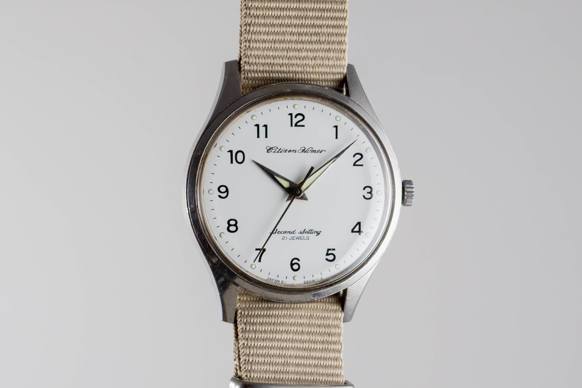 Citizen Homer Second Setting Railway JNR lumeville montre vintage