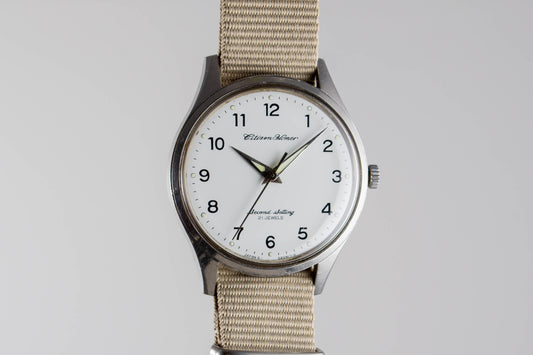 Citizen Homer Second Setting Railway JNR lumeville montre vintage
