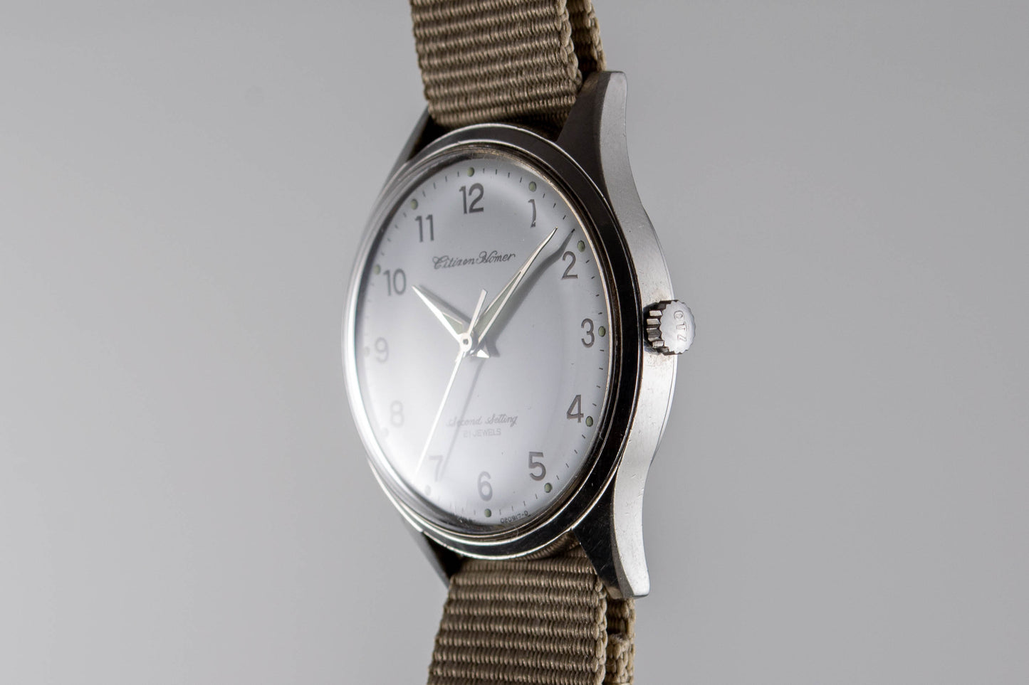 Citizen Homer Second Setting Railway JNR lumeville montre vintage