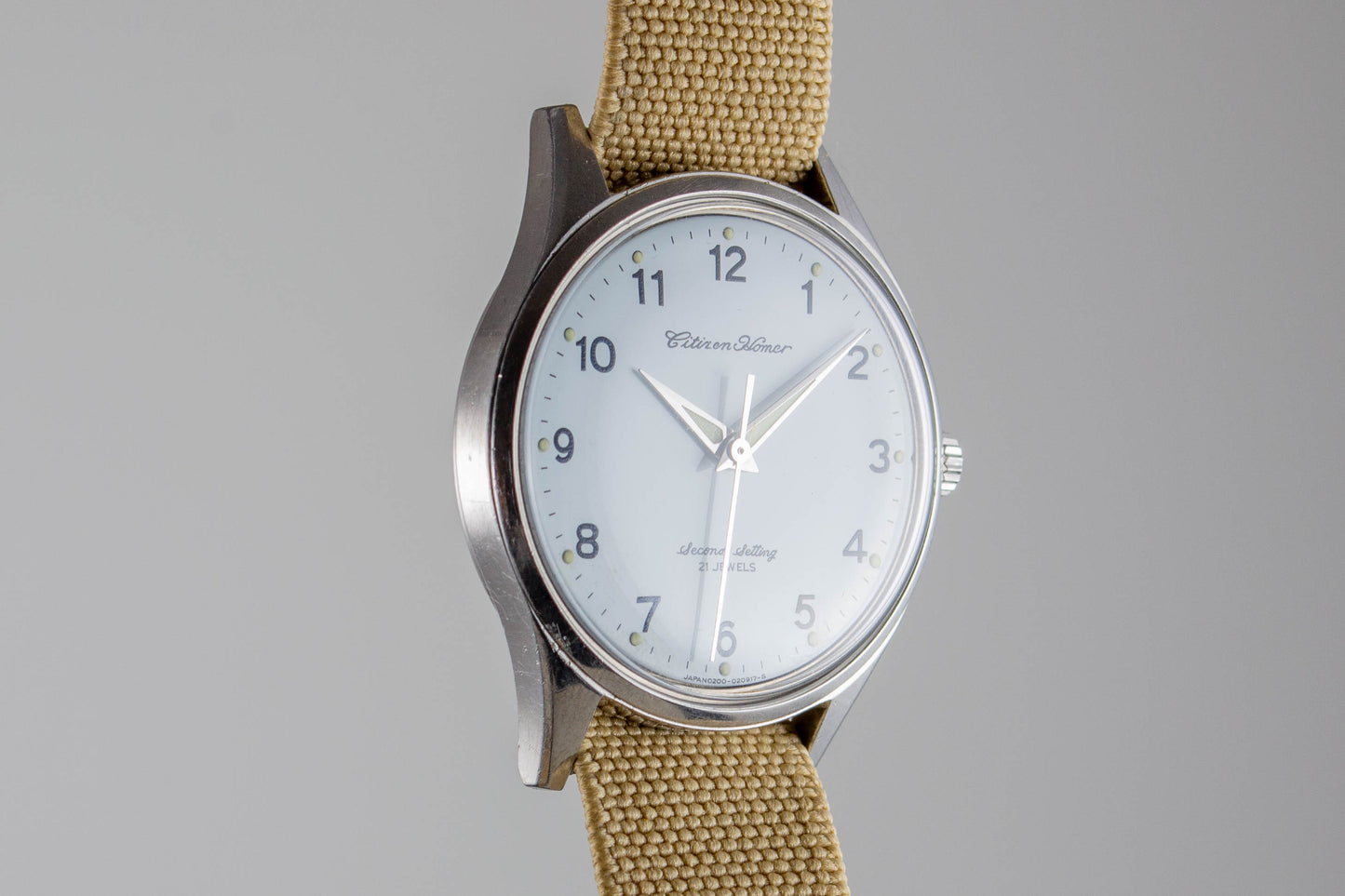Citizen Homer Second Setting Railway JNR lumeville montre vintage