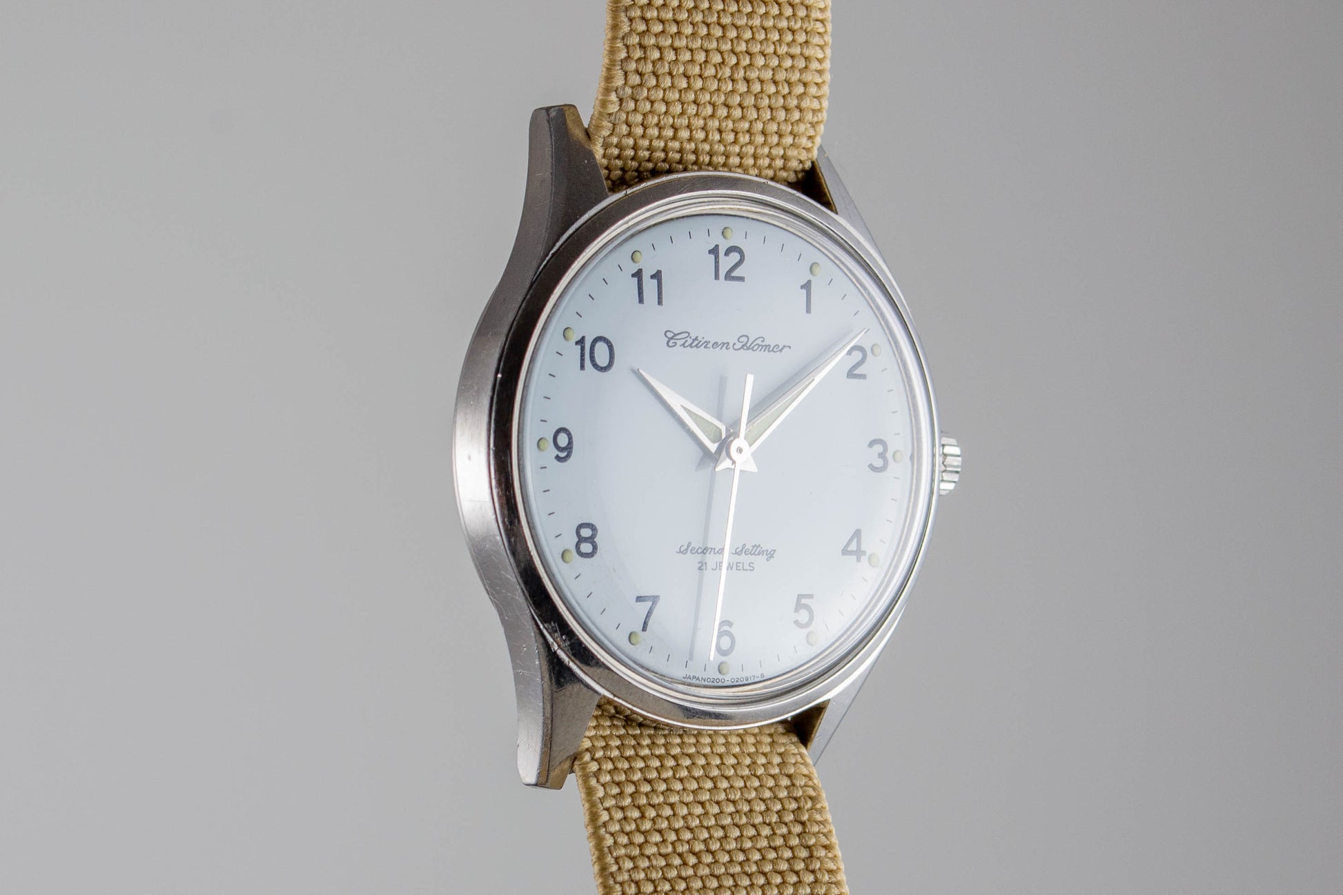 Citizen Homer Second Setting Railway JNR lumeville montre vintage