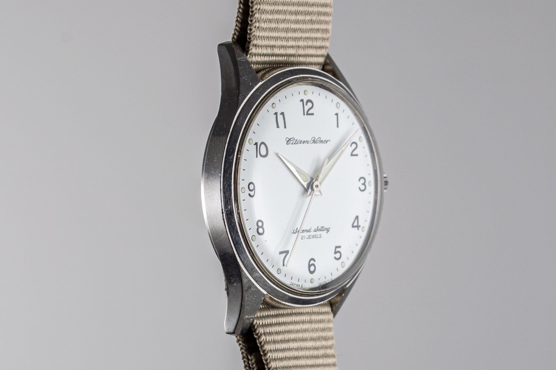 Citizen Homer Second Setting Railway JNR lumeville montre vintage