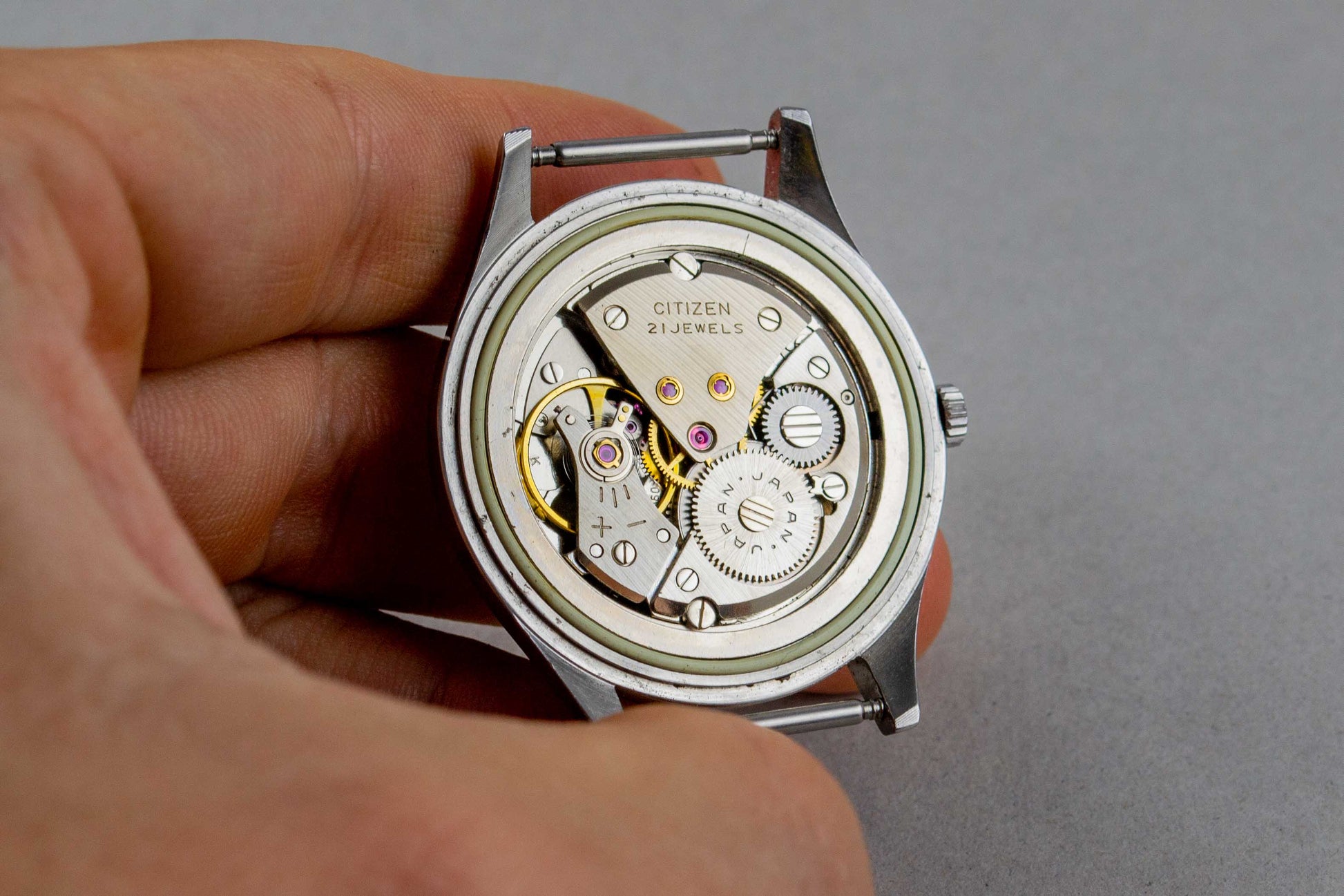 Citizen Homer Second Setting Railway JNR lumeville montre vintage