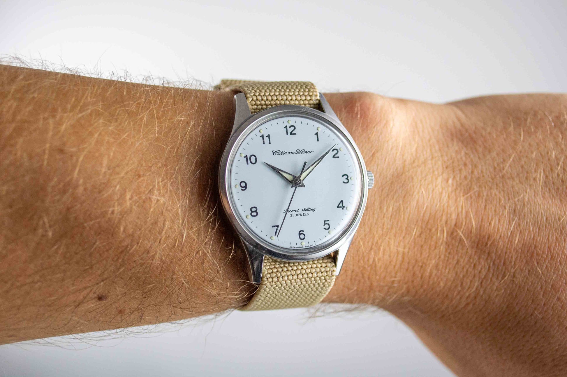 Citizen Homer Second Setting Railway JNR lumeville montre vintage
