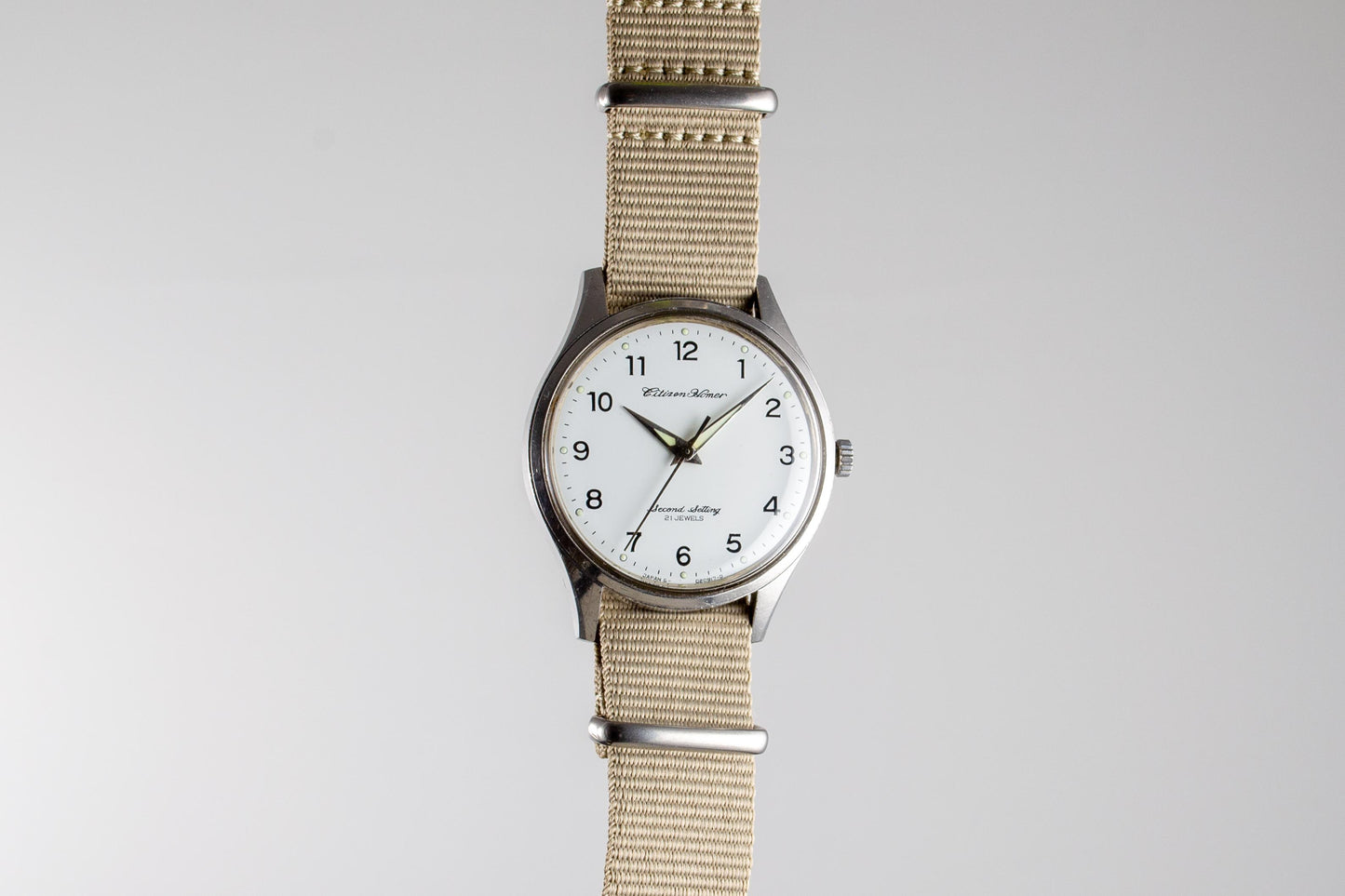 Citizen Homer Second Setting Railway JNR lumeville montre vintage