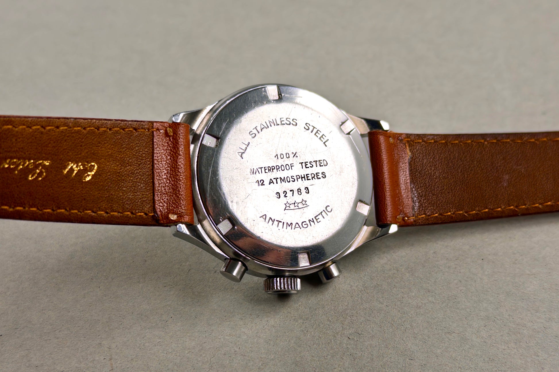 Mayet Skin Diver Chronograph reverse panda dial circa 1965 - vintage French watch