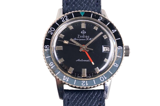Zodiac Aerospace GMT 752-925 Bakelite lumeville vintage watch