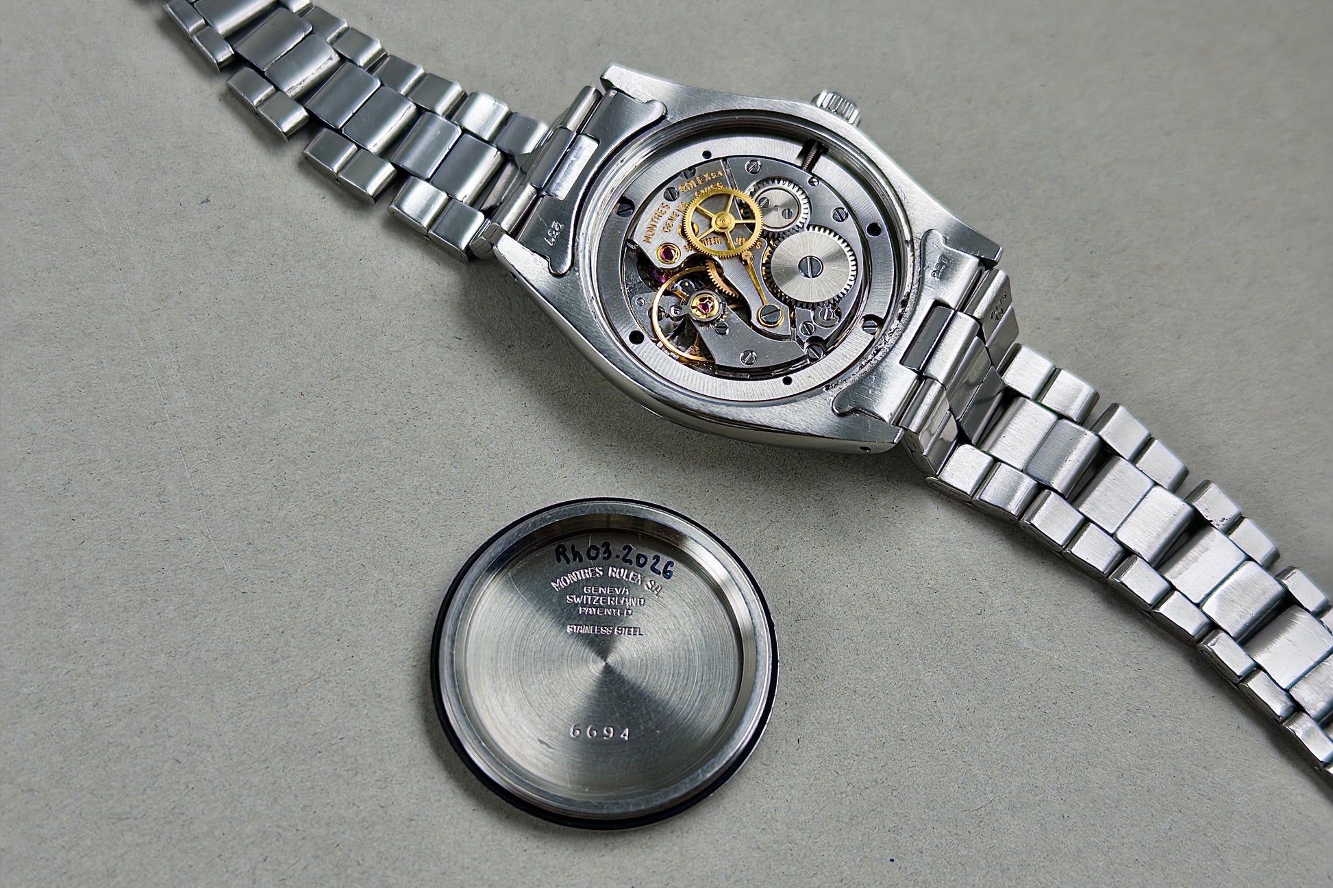 Rolex Oysterdate Precision 6694 gilt stardust dial 1967 - vintage Rolex watch