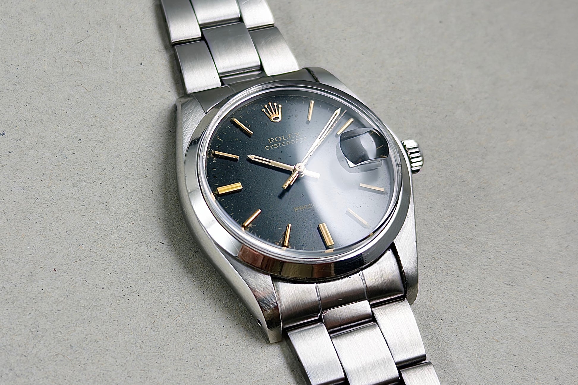 Rolex Oysterdate Precision 6694 gilt stardust dial 1967 - vintage Rolex watch