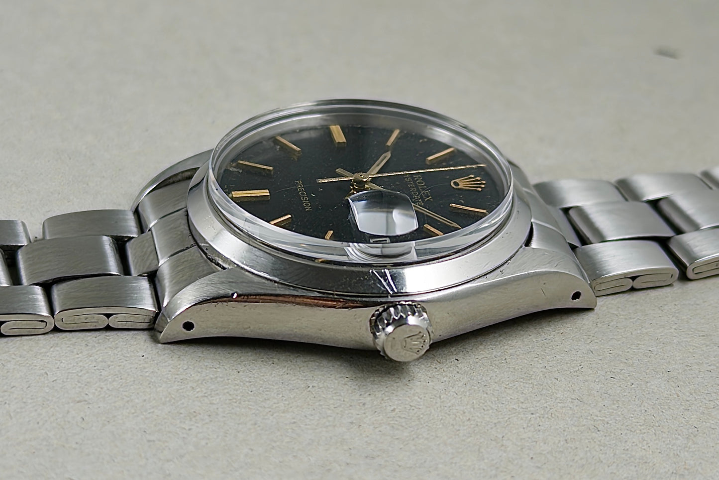 Rolex Oysterdate Precision 6694 gilt stardust dial 1967 - vintage Rolex watch