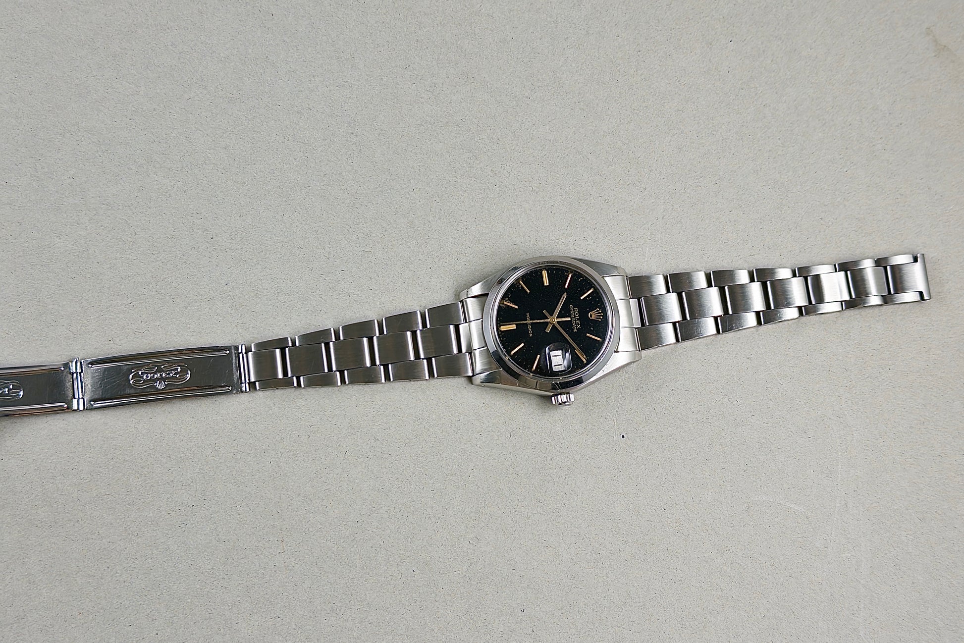 Rolex Oysterdate Precision 6694 gilt stardust dial 1967 - vintage Rolex watch