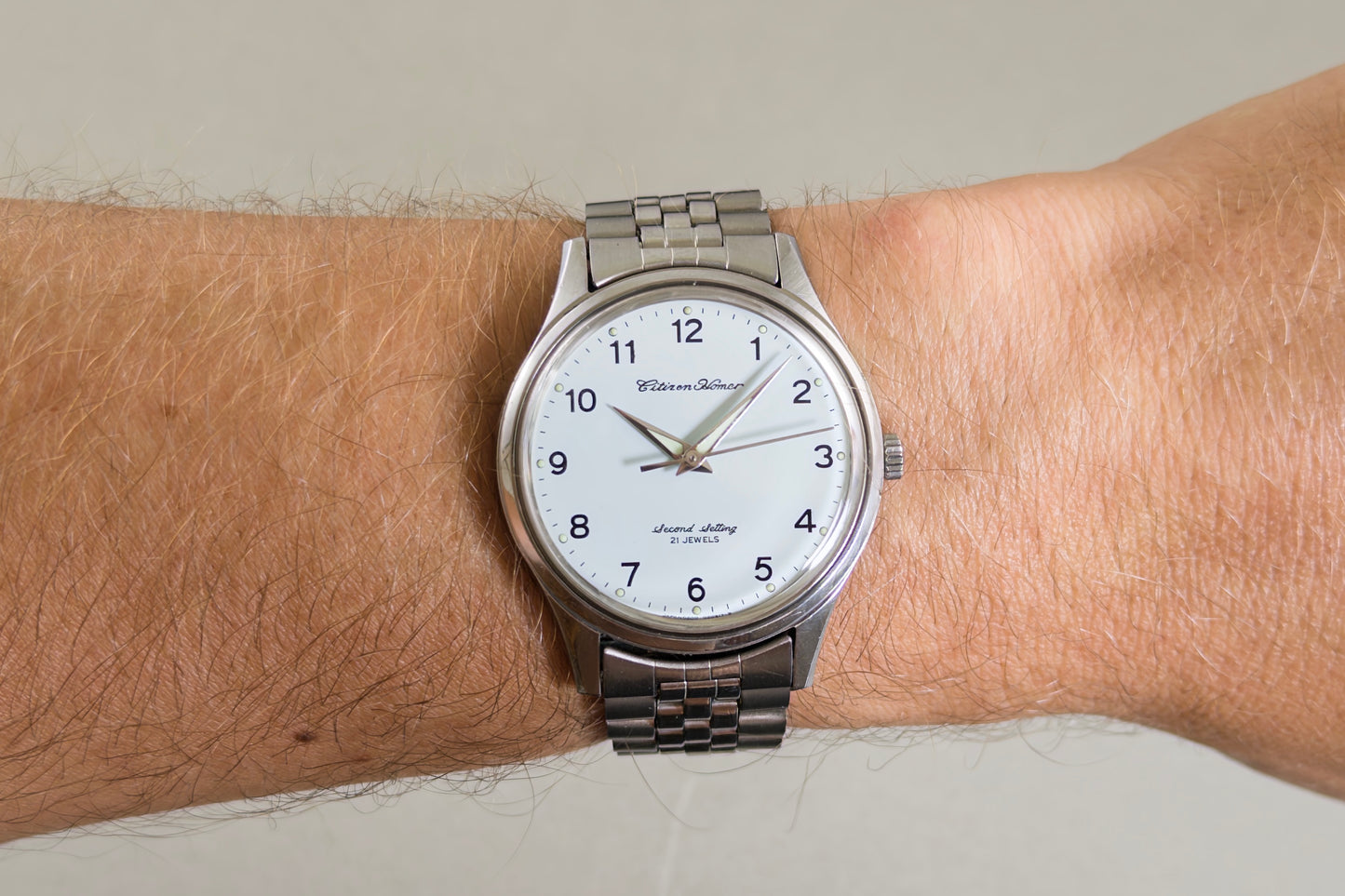 Citizen Homer Second Setting worn on the wrist