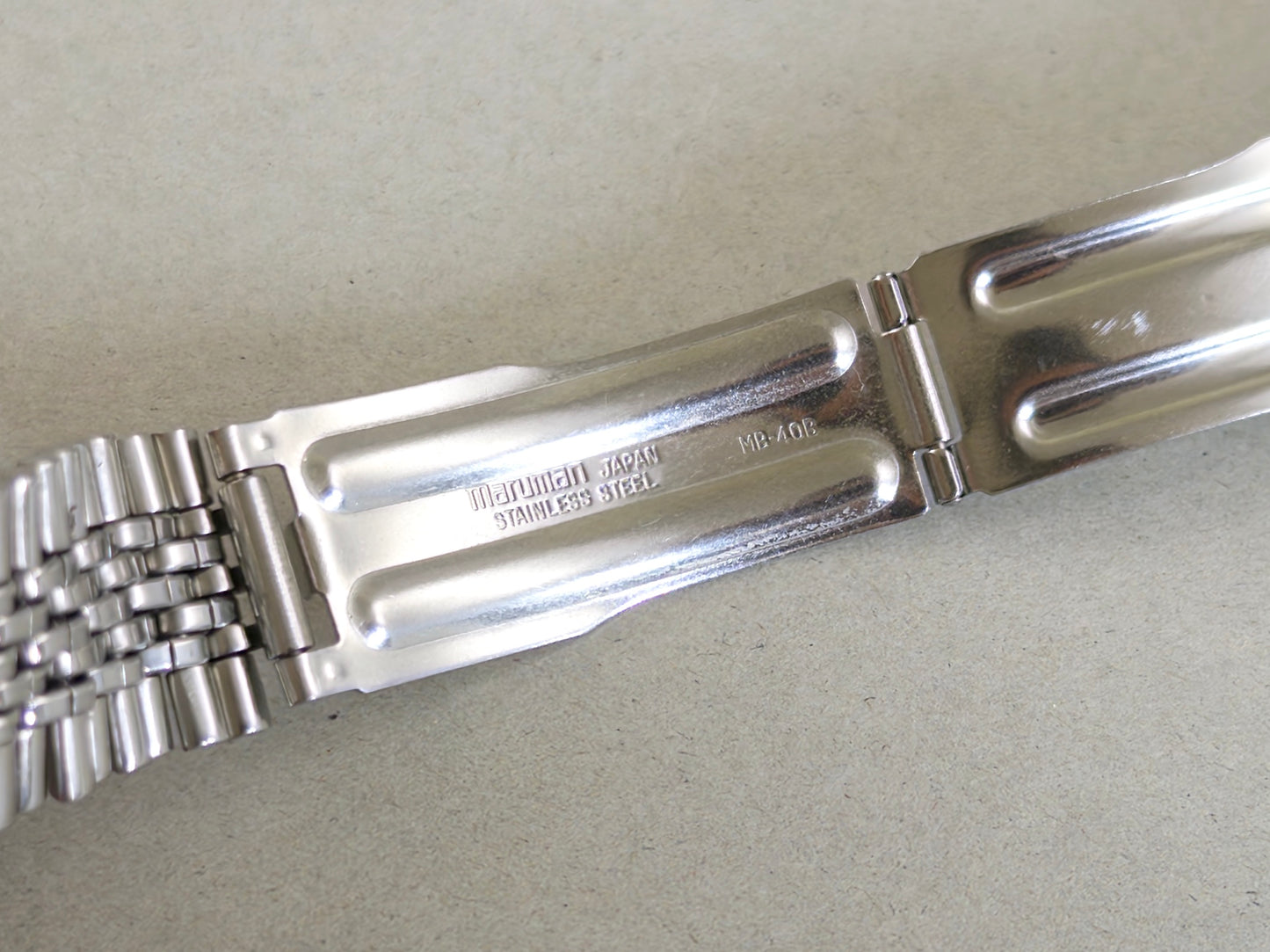 Citizen bracelet clasp engraved stainless steel, made in Japan