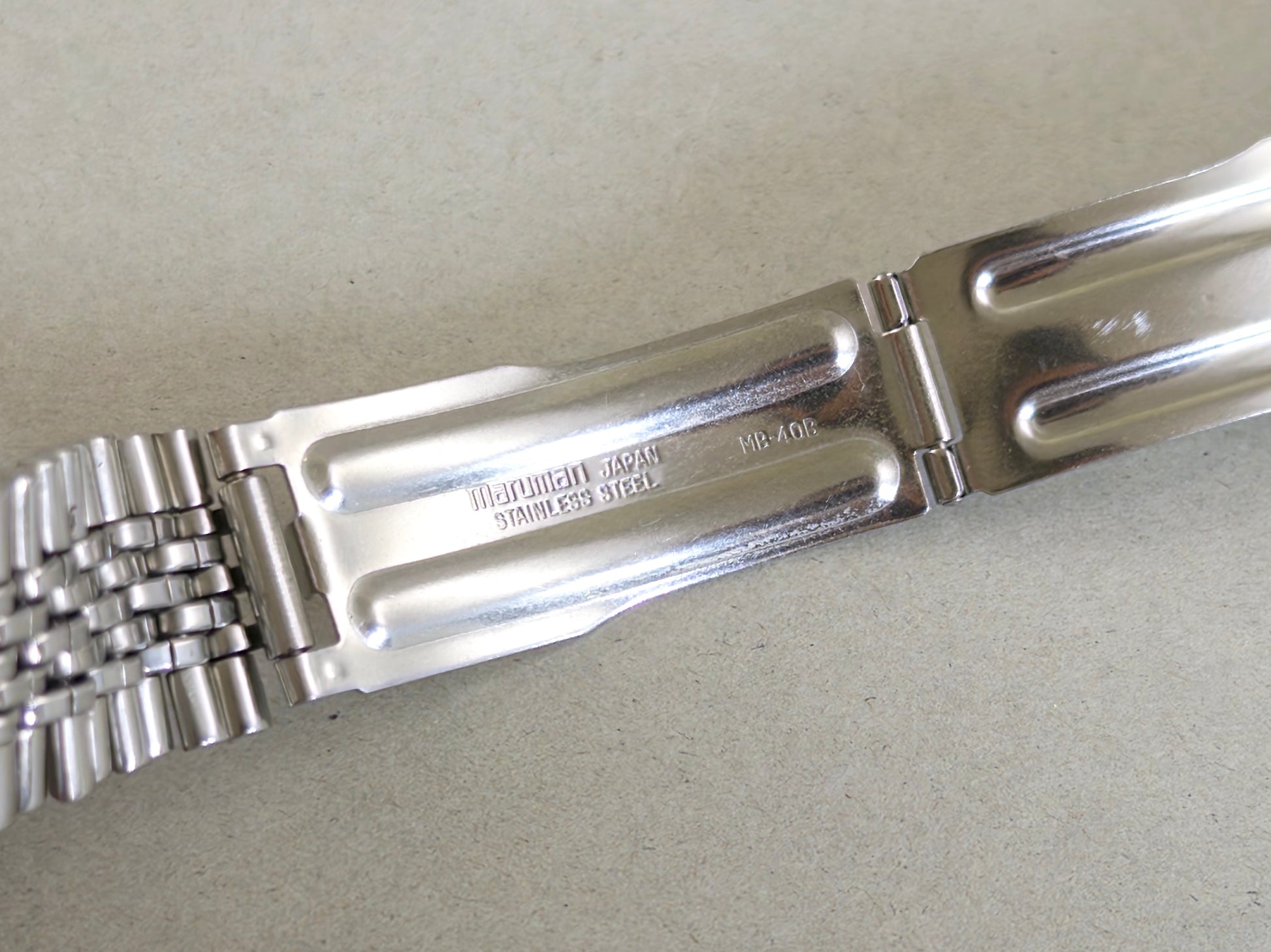 Citizen bracelet clasp engraved stainless steel, made in Japan