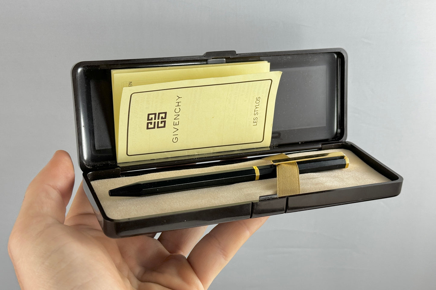 Givenchy - Black lacquer pen circa 1980