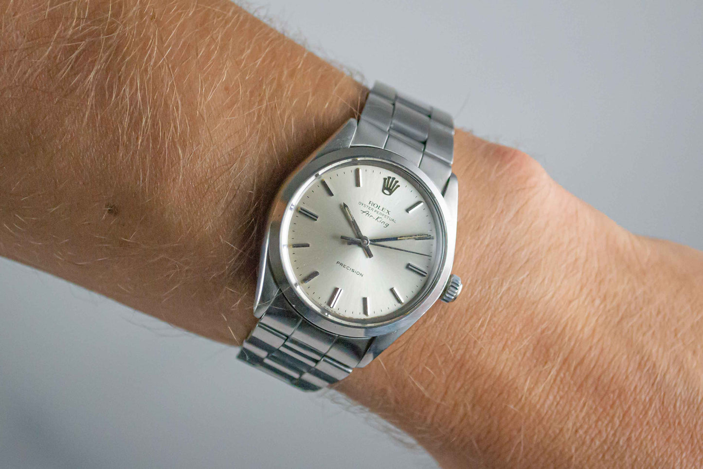 Rolex Air King 5500 Oyster Precision lumeville montre vintage