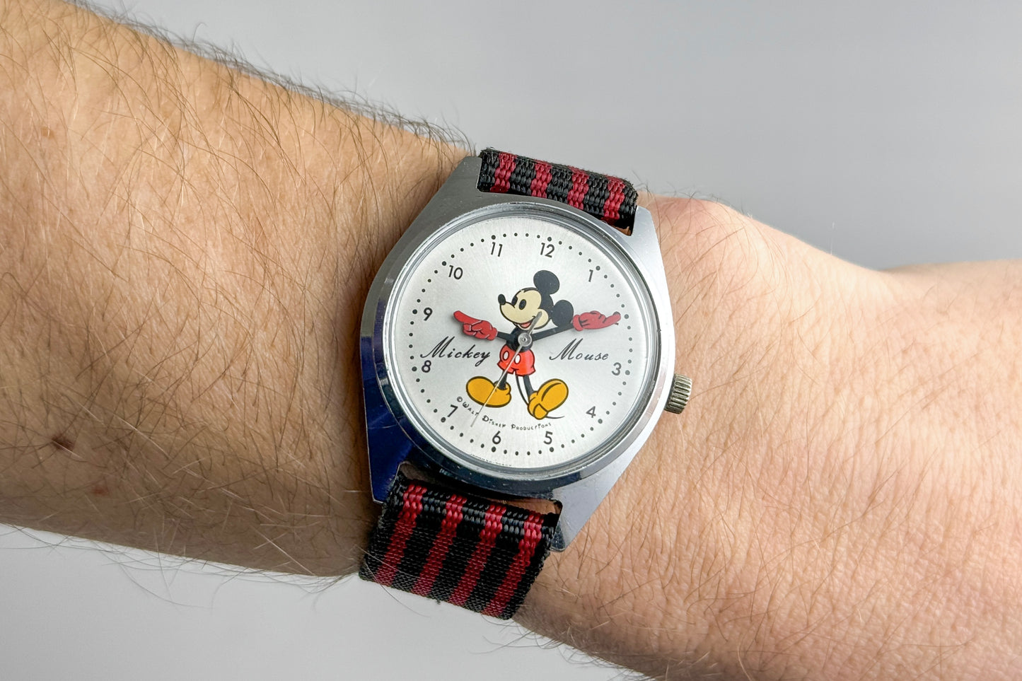 Seiko Disney Mickey Mouse 5000-7000 lumeville montre vintage 