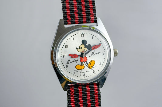 Seiko Disney Mickey Mouse 5000-7000 lumeville montre vintage 