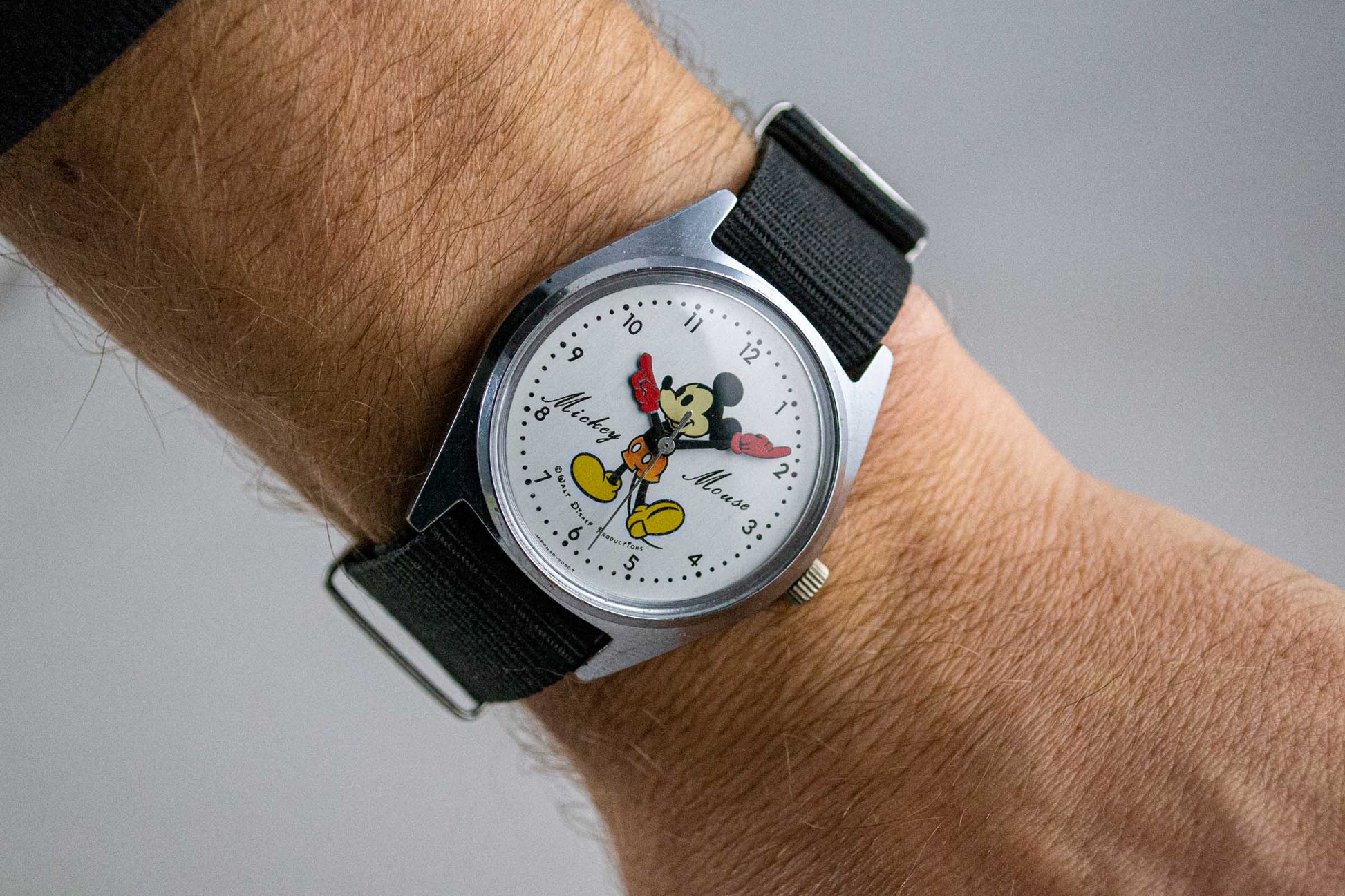 Seiko Mickey Mouse Walt Disney 5000-7000 lumeville montre vintage