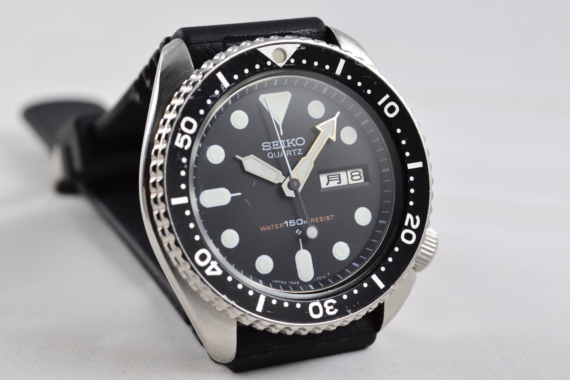 Seiko Diver 7548 noir de 1980 - LumeVille