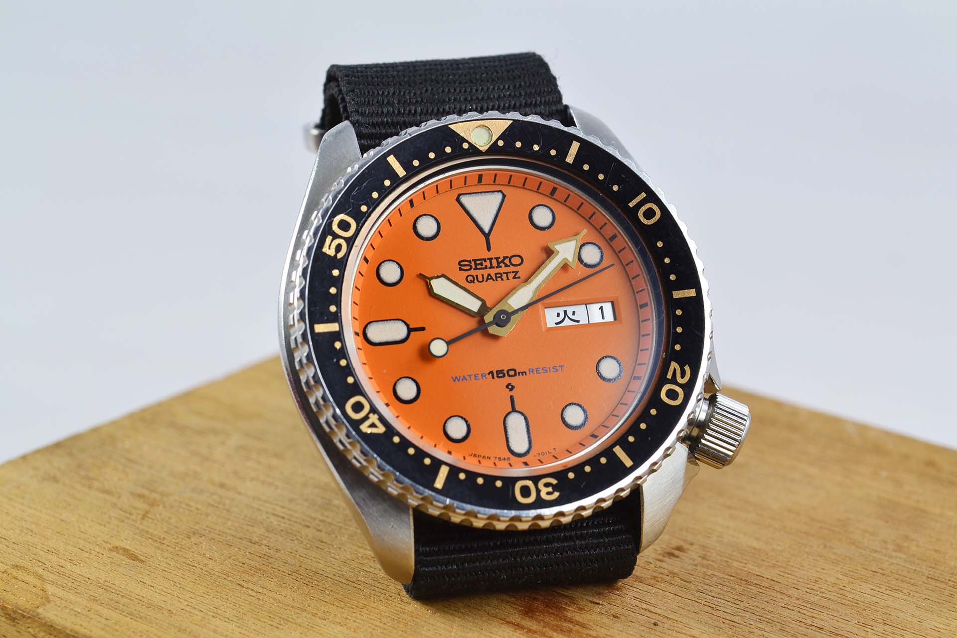 Seiko Diver 7548 orange JDM de 1981 - LumeVille