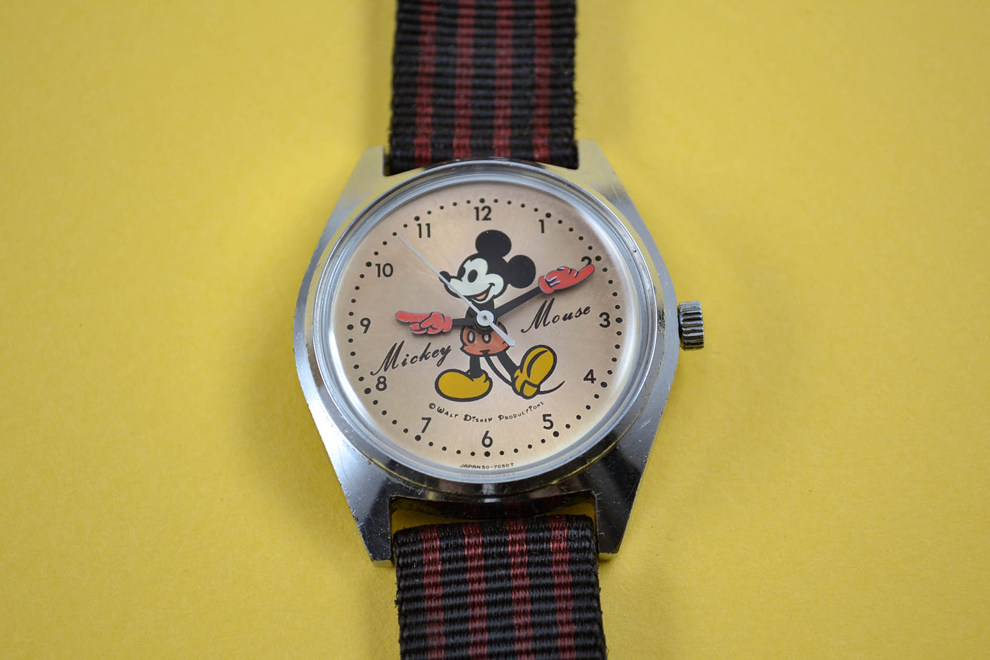 seiko mickey mouse disney 5000-7000 montre vintage mécanique lumeville