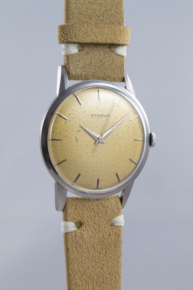 Eterna 3 aiguilles 1407 vers 1950 lumeville montre vintage