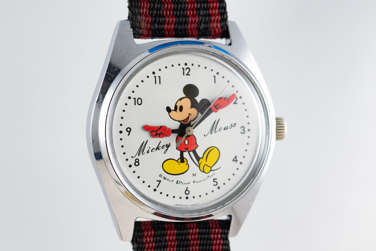 Seiko Disney Mickey mousse 5000-7000 lumeville montre vintage