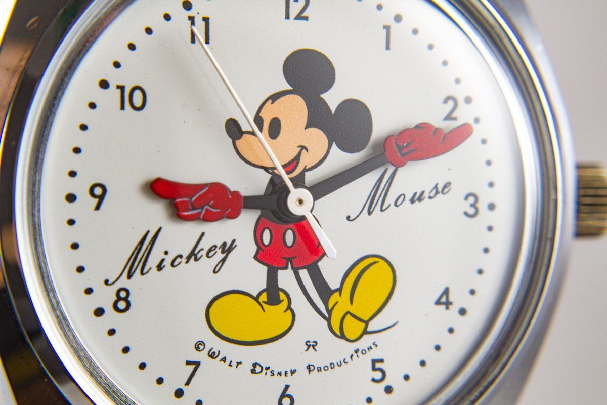 Seiko Mécanique Mickey Mouse Walt Disney 5000-7000 lumeville montre vintage