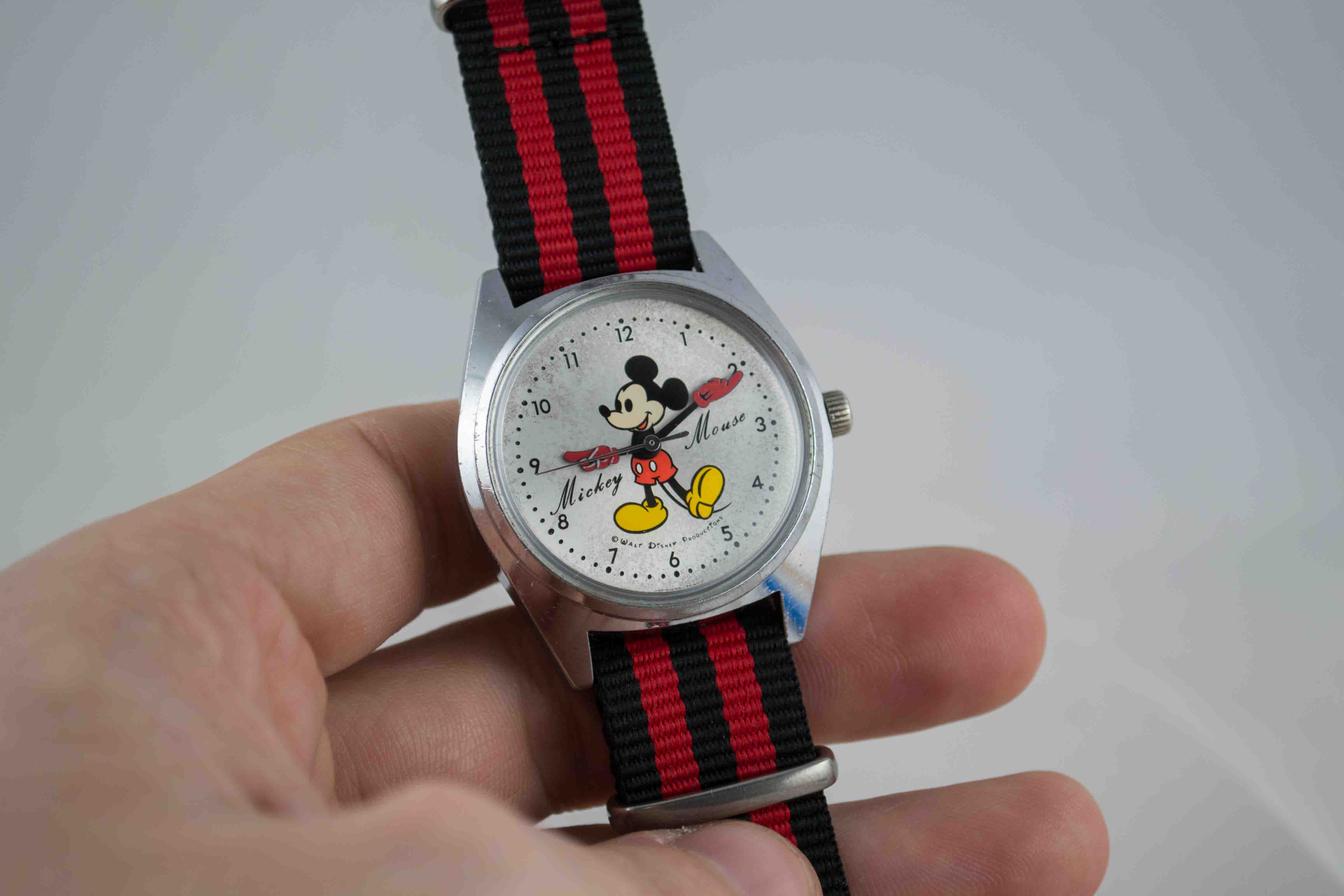 Seiko Mickey Mouse Walt Disney lumeville montre vintage