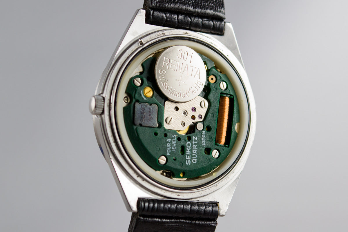 Seiko Quartz JDM Bleue Type II 7546-8000 lumeville montre vintage